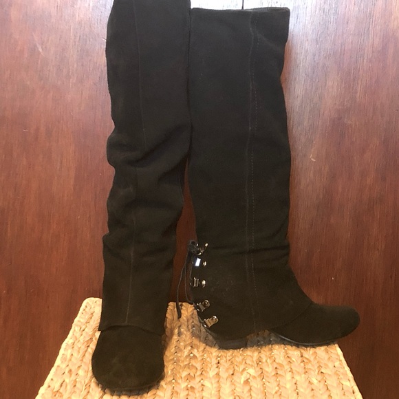 naughty monkey Shoes - Naughty Monkey suede black boots